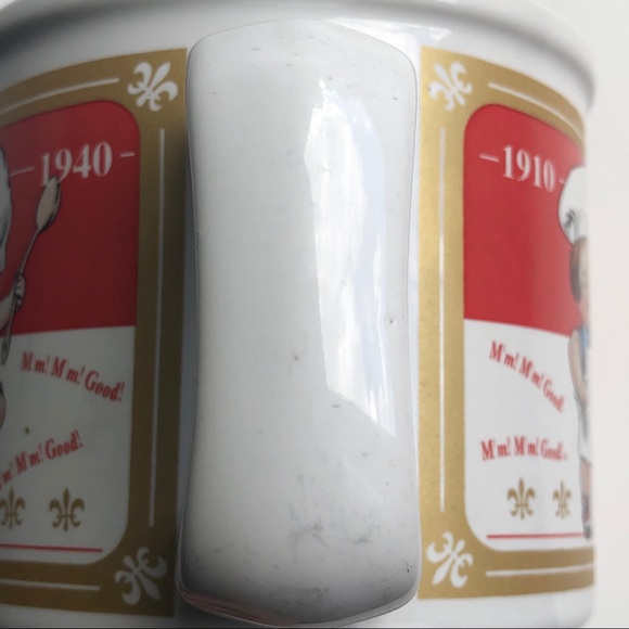 Campbell's Soup Chefs Over Decades 1910-1940 Ceramic Wide Mouth VTG Cup Mug EUC - Picture 8 of 16